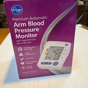 Kroger Premium Automatic Arm Blood Pressure Monitor new